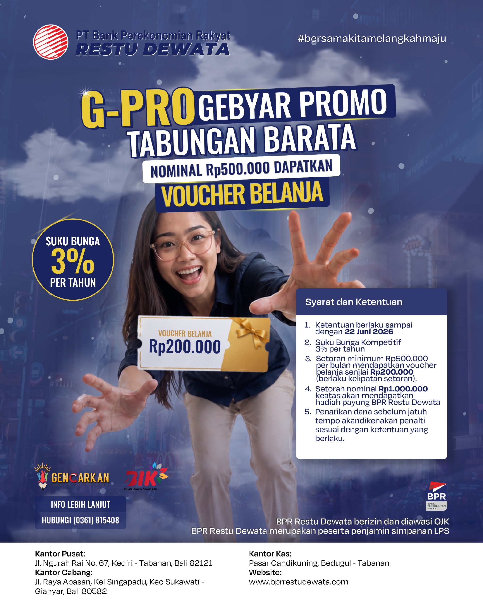 Gebyar Promo Tabungan Barata BPR Restu Dewata