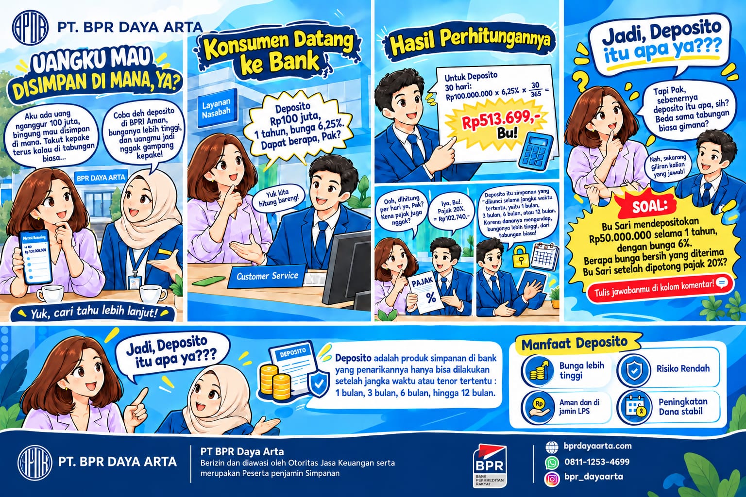 ILUSTRASI MENGHITUNG BUNGA DEPOSITO